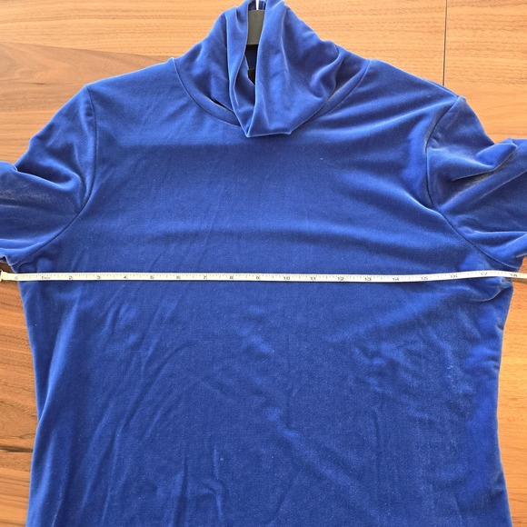 SNO SKINS Velvet Electric Blue Turtleneck - Picture 6 of 10